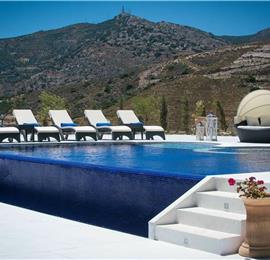 6 bedroom luxury villa with pool near Agia Pelagia, sleeps 12